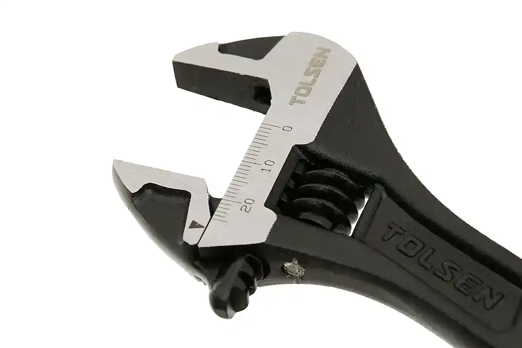 Mỏ lết cán nhựa đen CN 300mm (12") - Tolsen 15311