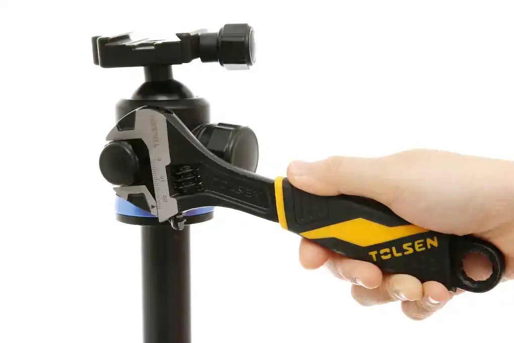 Mỏ lết cán nhựa đen CN 300mm (12") - Tolsen 15311