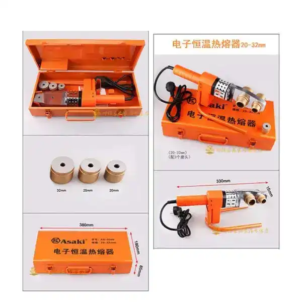 Máy hàn ống nhựa chịu nhiệt PP-R Φ20mm - Φ25mm - Φ32mm 