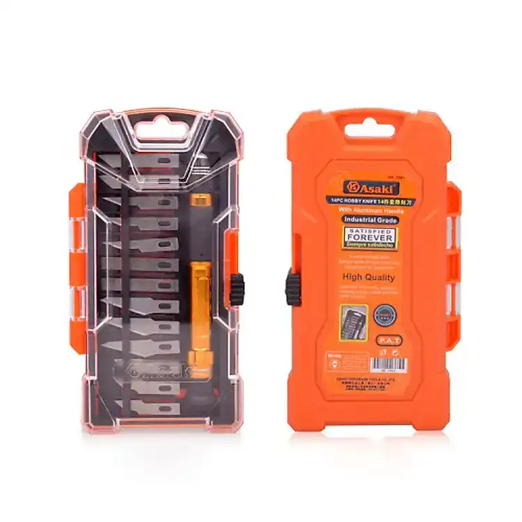 Bộ dao điêu khắc 1 cán dao + 13 lưỡi dao Asaki AK-3961