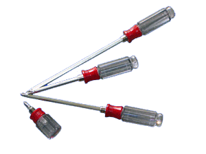 Tua vít 2 đầu cán trong 55 mm (lùn) - TOP