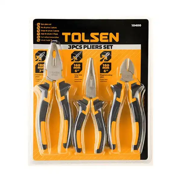 Bộ 3 kềm răng - cắt - nhọn - Tolsen 10400