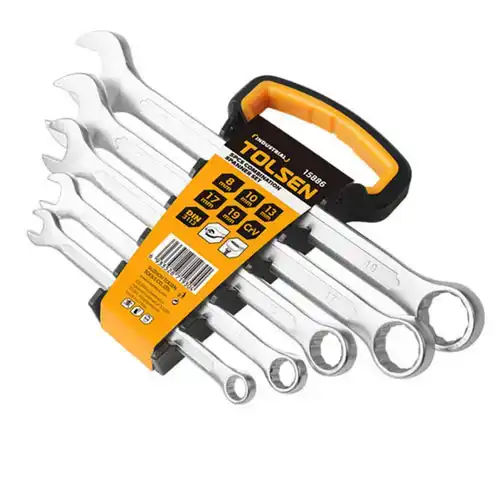 Bộ 5 khóa vòng miệng CR-V size 8, 10, 13, 17, 19mm - Tolsen 15886