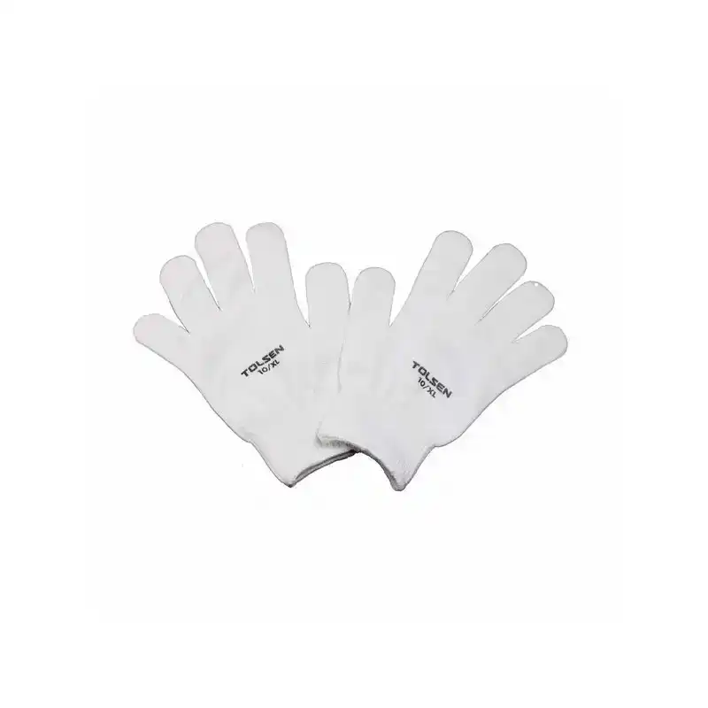 Bộ 12 bao tay vải trắng 580g - Tolsen 45002