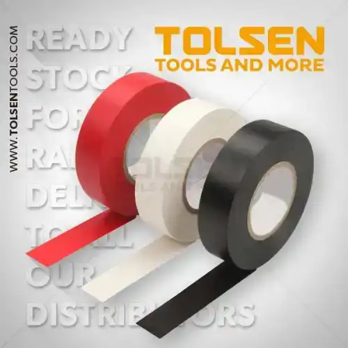 Băng keo điện đen 9,15M Tolsen 38023