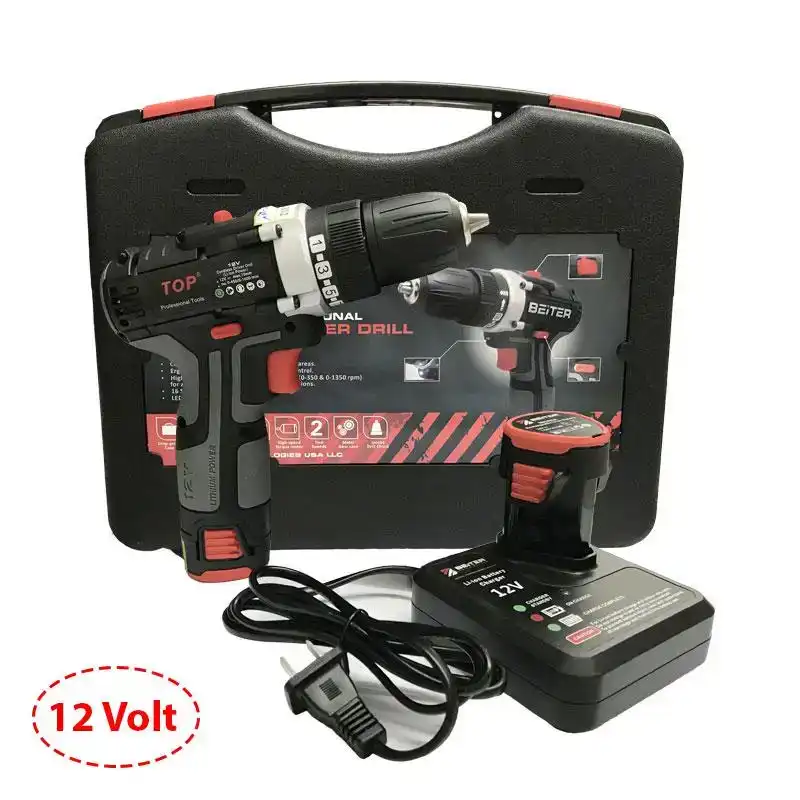 Máy khoan bắt vít dùng Pin sạc 12V (Kèm 1 Pin dự phòng) - Top BT415-12V