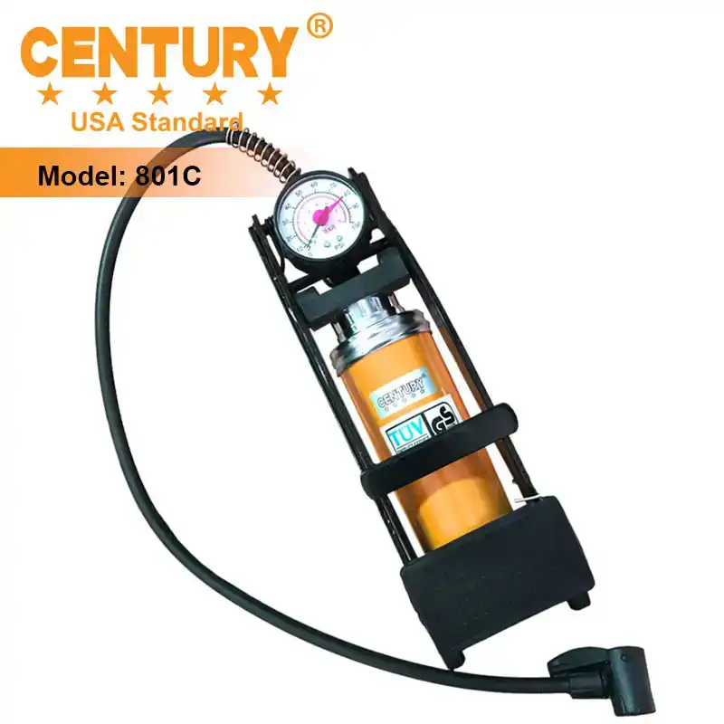 Bơm hơi đạp chân 1 ống cam- CENTURY 801C