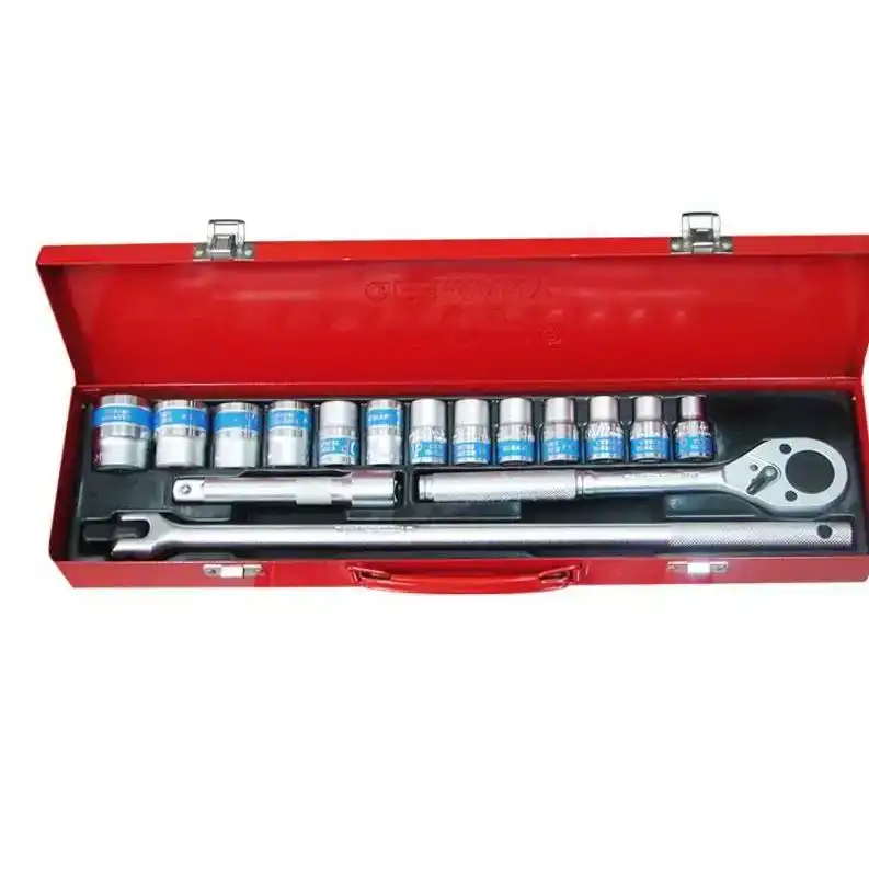 Bộ tuýp 17 chi tiết Đức (1/2” , đầu tuýp lục) hệ Mét – TOP KW-S417B-1