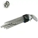 Bộ lục giác 9 cây đầu bông mai, có lỗ T10-T50 - TOP KTH001