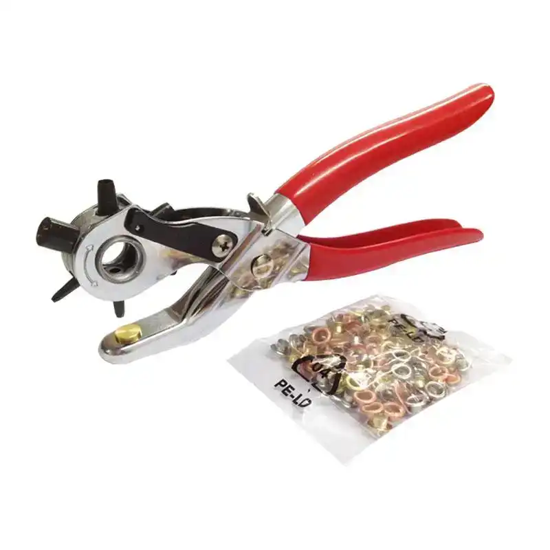 Kìm bấm lỗ dây nịt có kèm đinh - TOP K6012A