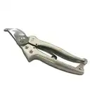 Kéo cắt cành 8” (200 mm) mỏ cong, cán vảy cá màu bạc  - Top 120323-PS