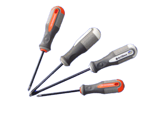 Tua vít dẹp cán cao su 5 mm x 100 mm ( - ) - TOP