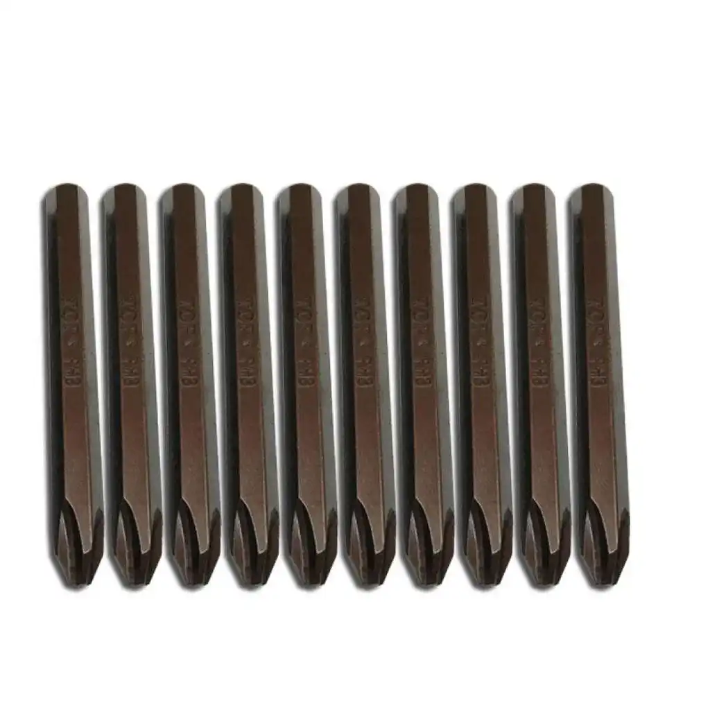 Vĩ 10 mũi vít đóng PH2 (5 mm) (+) dài 80 mm xi nâu TOP - TBD-8802B