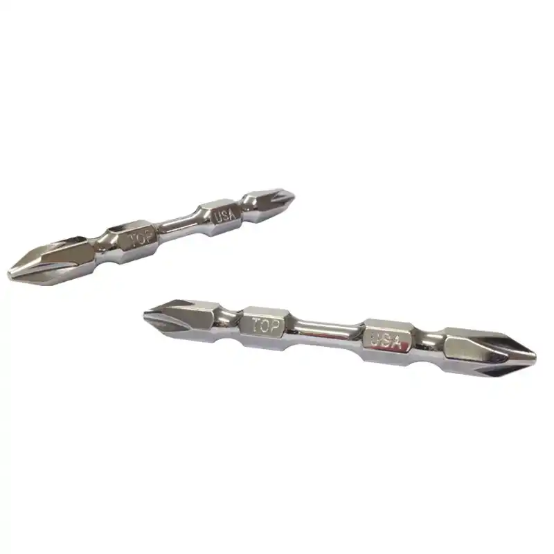 Mũi Vít 2 Đầu PH2 Xi Bóng, Ngắn 65 mm, Giảm Xốc -Top