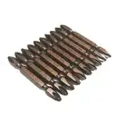 Vỉ 10 mũi vít 2 đầu PH2 65 mm xi nâu - Top TBD-14067C