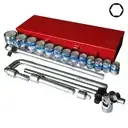 Bộ tuýp  21 món 3/4" đầu tuýp lục cao cấp- Licota RM-6021HL