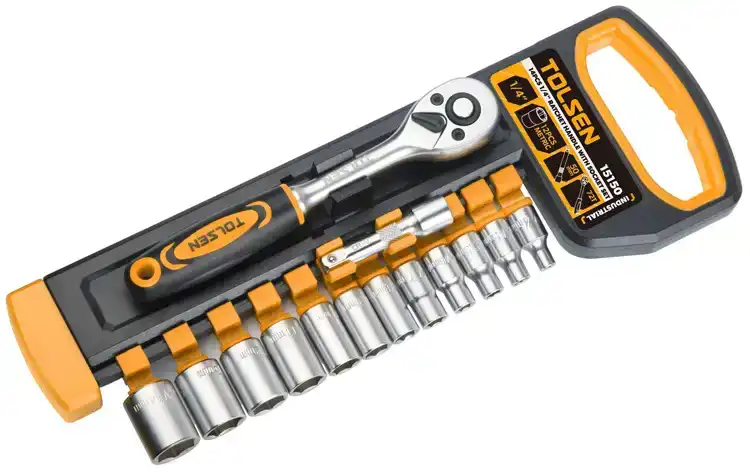 Bộ đầu típ tự động 1/4" 14 món - Tolsen 15150