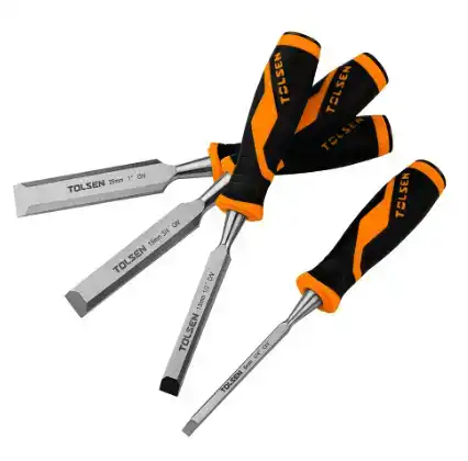 Bộ 4 đục cán gỗ 6,13,19,25 mm - 25384