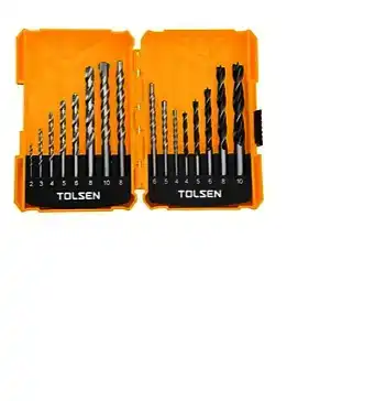 Bộ 16 mũi khoan gỗ - tường - sắt - Tolsen 75628