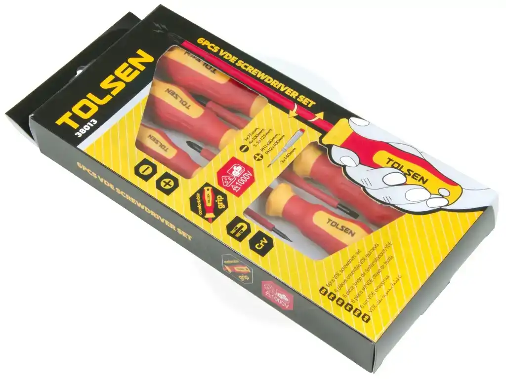 Bộ vít cách điện 6 cây – Tolsen 38013